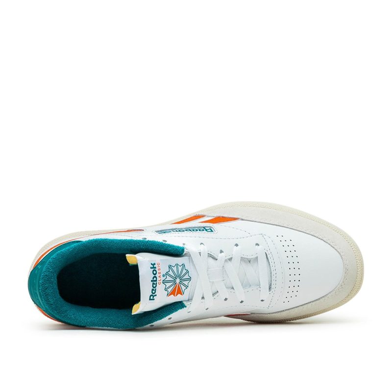 reebok club c revenge weiss orange 763596