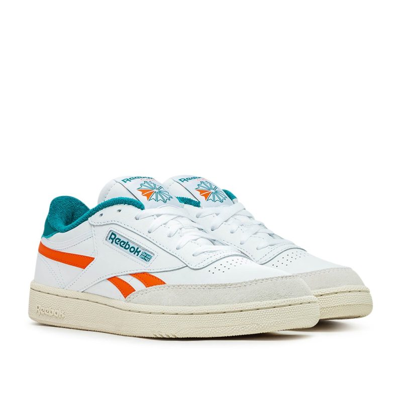 reebok club c revenge weiss orange 768897