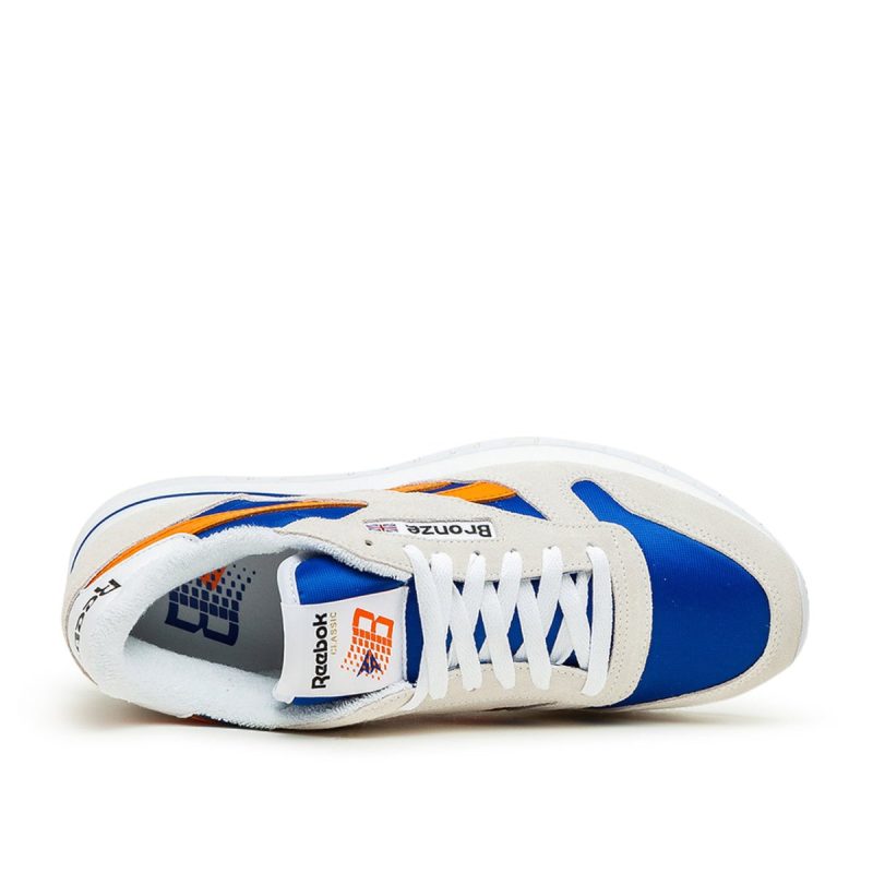 reebok x bronze 56k classic leather cream blau orange 648821