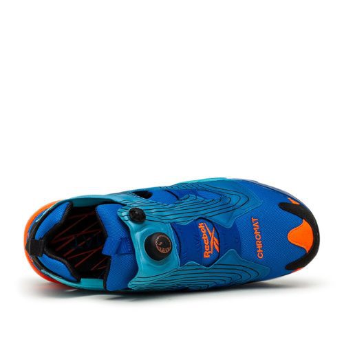 reebok x chromat instapump fury blau orange 176794