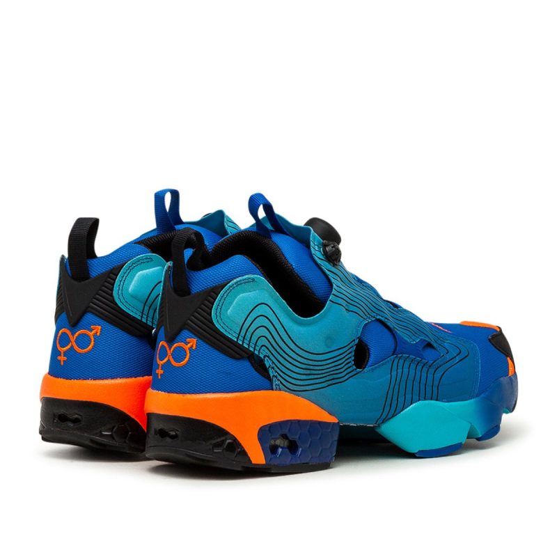 reebok x chromat instapump fury blau orange 197311