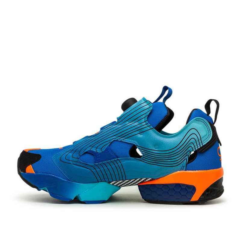 reebok x chromat instapump fury blau orange 843020