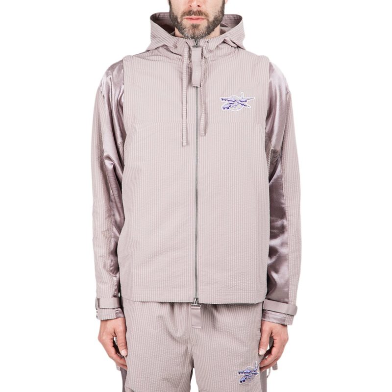 reebok x cottweiler convertible jacket grau flieder 773736