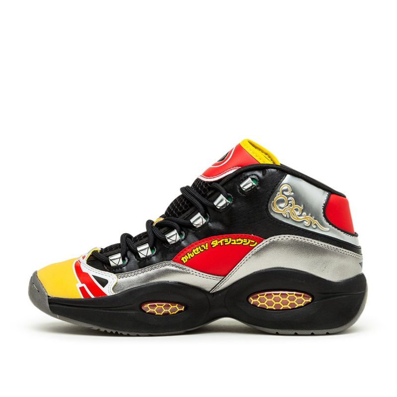 reebok x power rangers question mid schwarz multi 513116