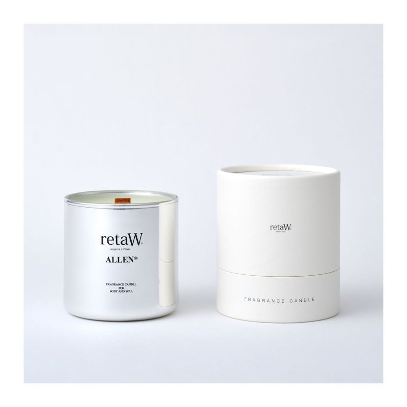 retaw fragrance candle allen metallic silver 544343