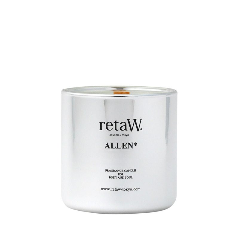 retaw fragrance candle allen metallic silver 889612