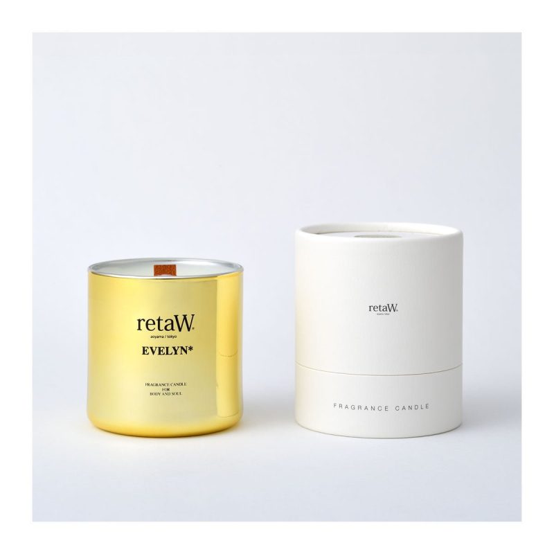 retaw fragrance candle evelyn metallic gold 152802