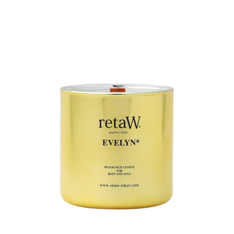 retaw fragrance candle evelyn metallic gold 237911