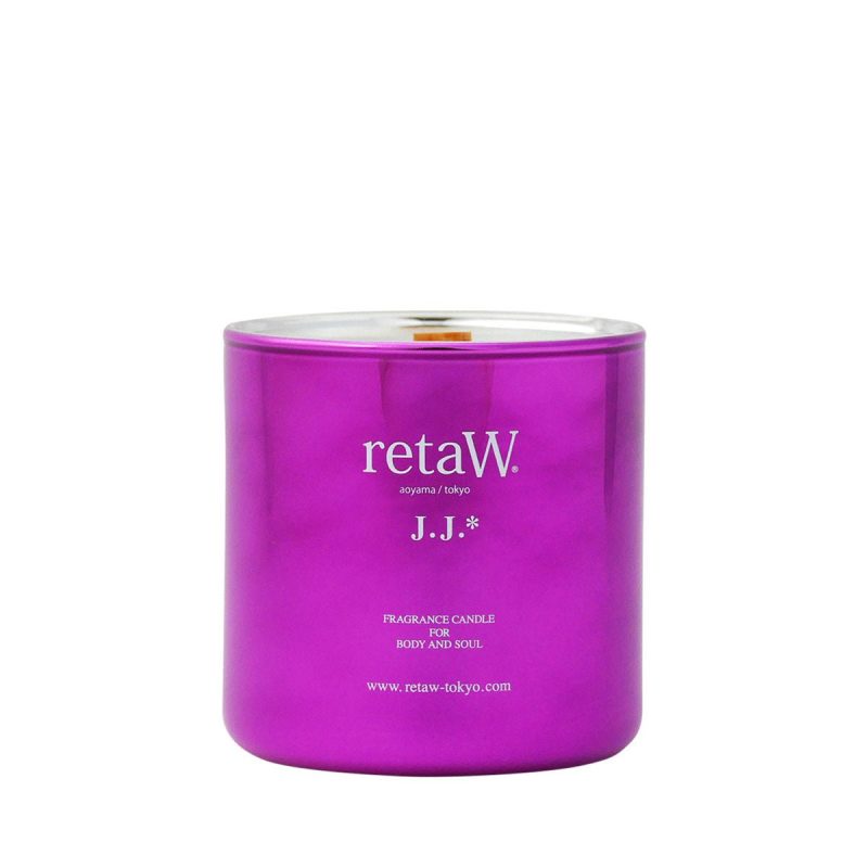 retaw fragrance candle jj metallic pink 920609