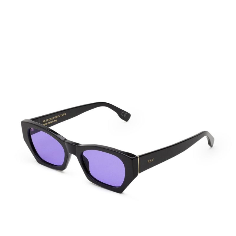 retrosuperfuture amata sunglasses schwarz lila 513734