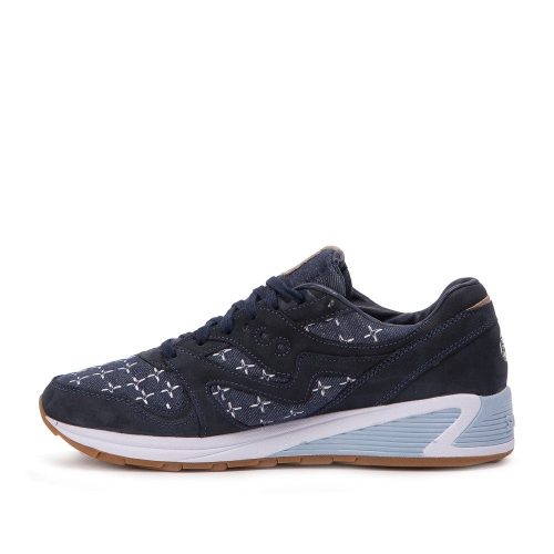 saucony x up there grid 8000 sashiko navy 436725