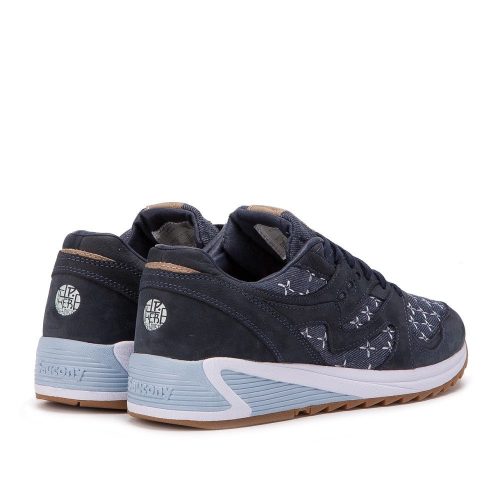 saucony x up there grid 8000 sashiko navy 904126