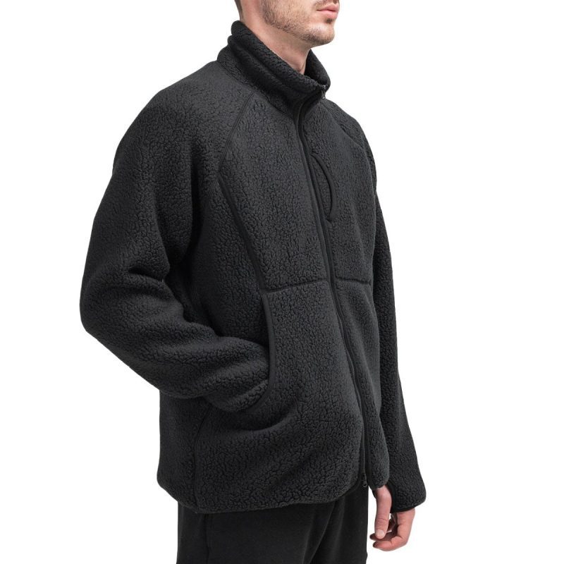 snow peak classic fleece jacket schwarz 356961