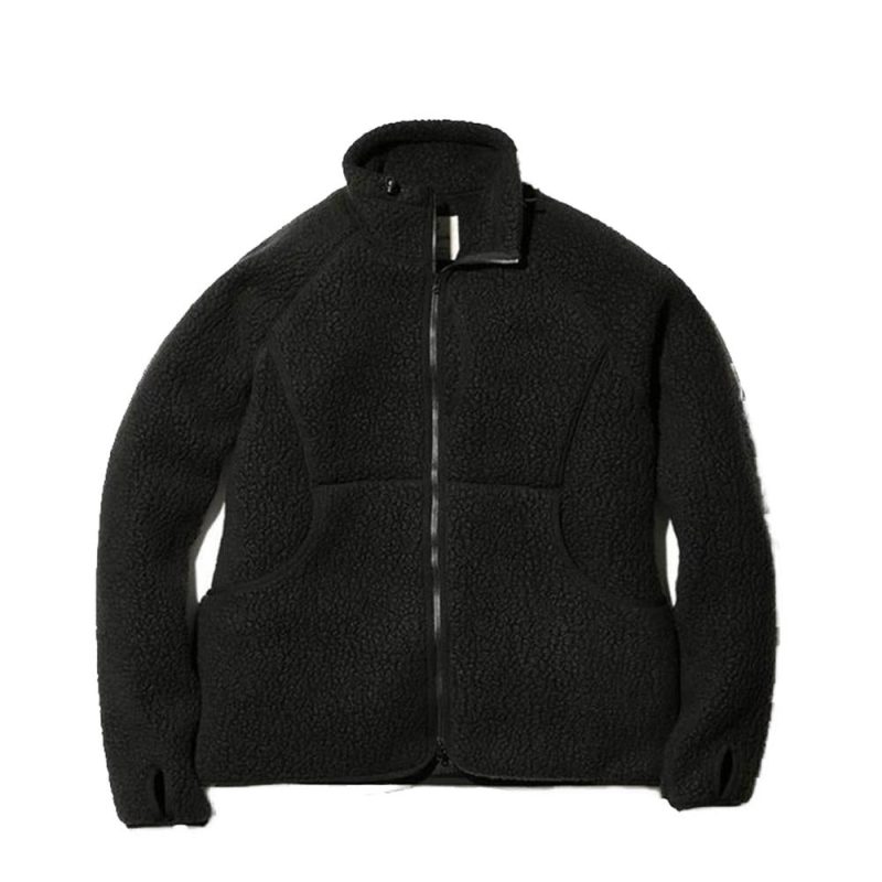 snow peak classic fleece jacket schwarz 957313