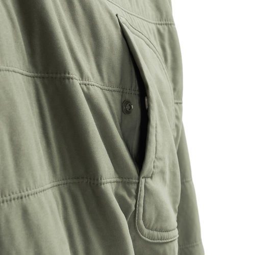 snow peak flexible insulated pullover olive 416946