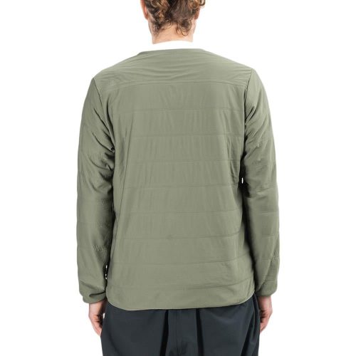 snow peak flexible insulated pullover olive 700716