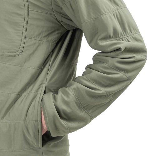 snow peak flexible insulated pullover olive 829881