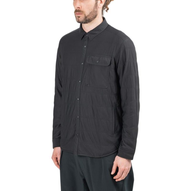 snow peak flexible insulated shirt schwarz 603374