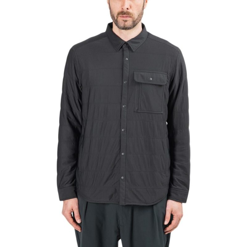 snow peak flexible insulated shirt schwarz 942223