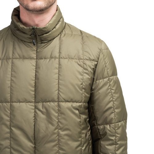 snow peak recycled middle down jacket olive 838960