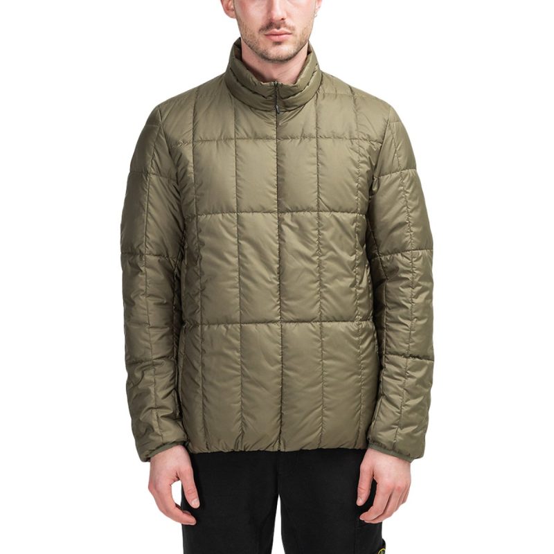 snow peak recycled middle down jacket olive 973388