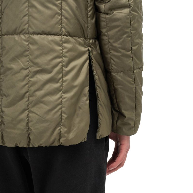 snow peak recycled middle down jacket olive 980112