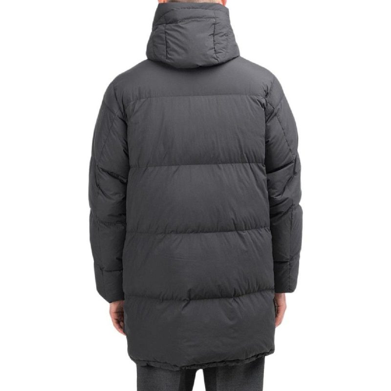 snow peak recycled nylon ripstop down coat schwarz 514876