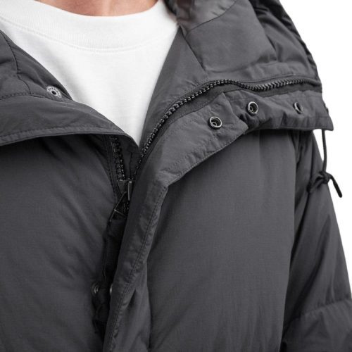 snow peak recycled nylon ripstop down coat schwarz 678688