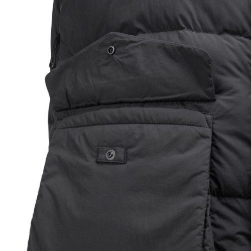 snow peak recycled nylon ripstop down coat schwarz 725135