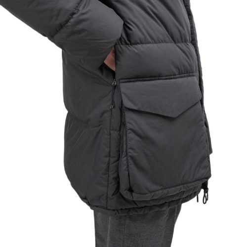 snow peak recycled nylon ripstop down coat schwarz 819403