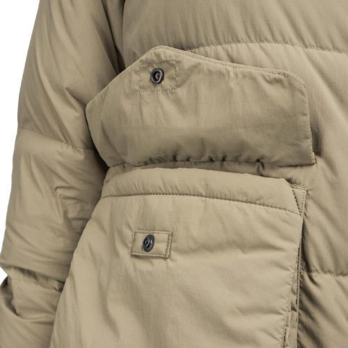 snow peak recycled nylon ripstop down jacket beige 867365