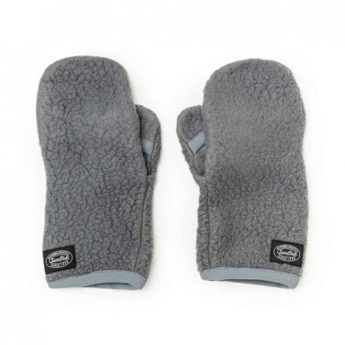 snow peak thermal boa fleece mittens grau 589298