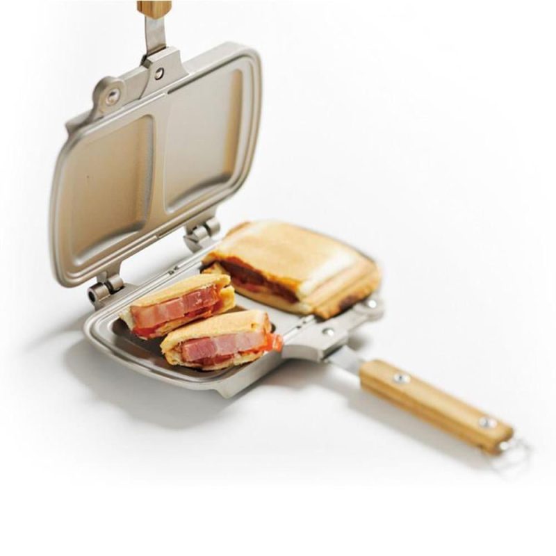 snow peak tramezzino sandwich cooker silber 741446