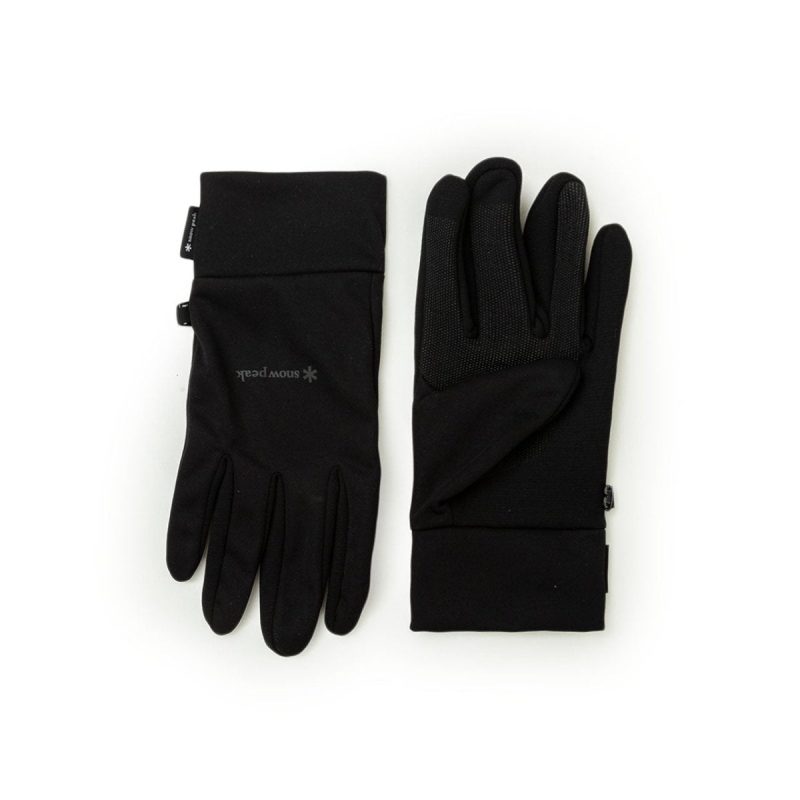 snow peak wind protection gloves schwarz 779128