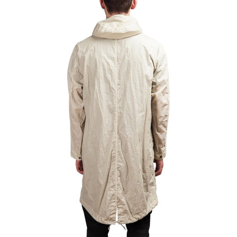 stone island 50 fili resinata parka ghost piece beige 976245