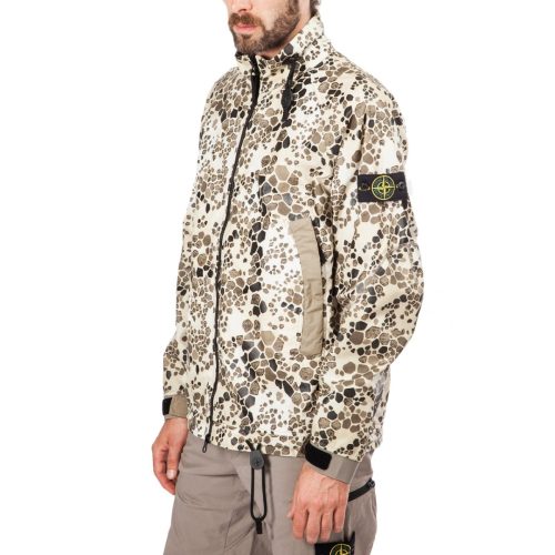 stone island alligator camo light cotton nylon rep beige 243701