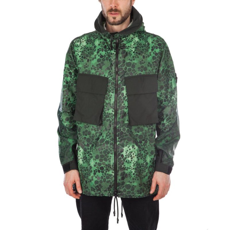 stone island alligator camo light cotton nylon rep grun 363982