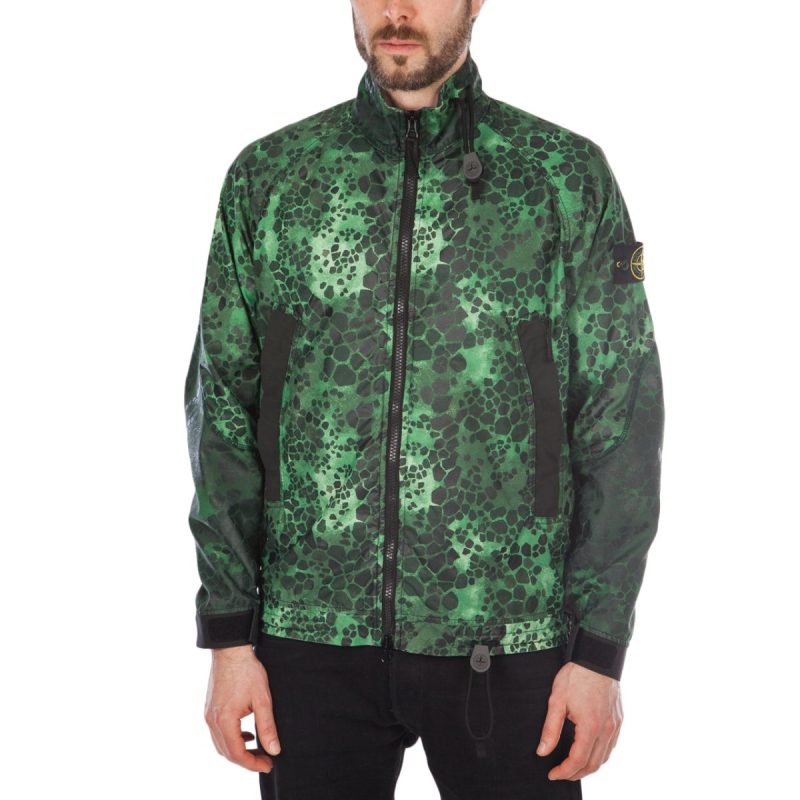 stone island alligator camo light cotton nylon rep grun 486655