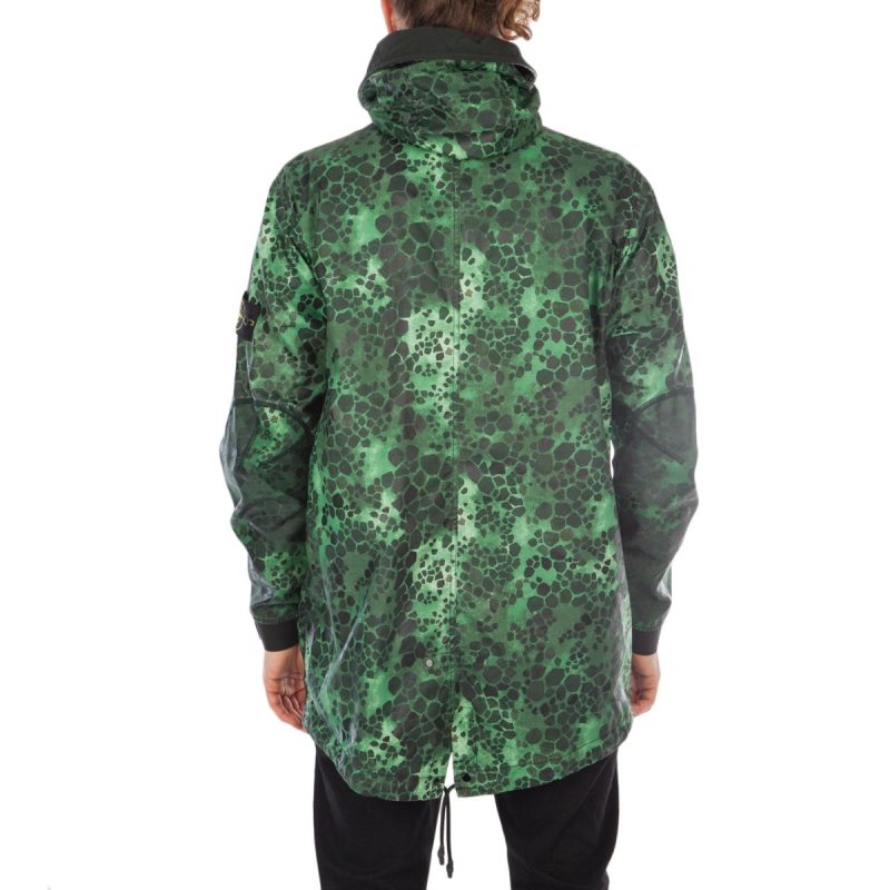 stone island alligator camo light cotton nylon rep grun 877846