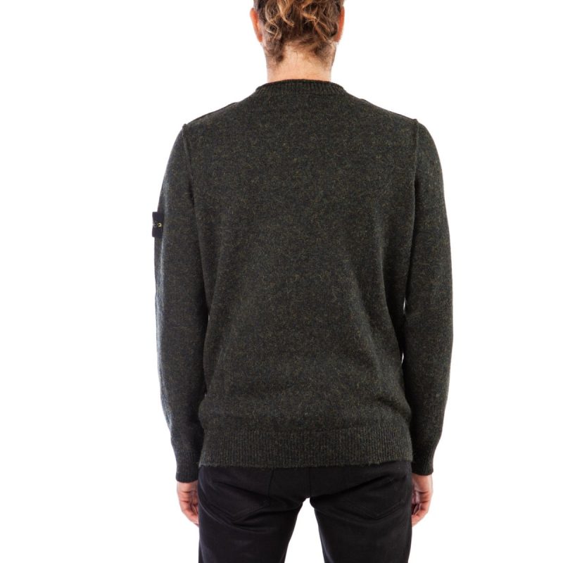 stone island alpaca crewneck oliv 743814