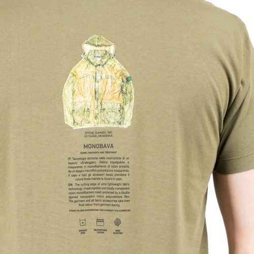 stone island archivio t shirt olive 430518