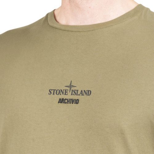 stone island archivio t shirt olive 971250