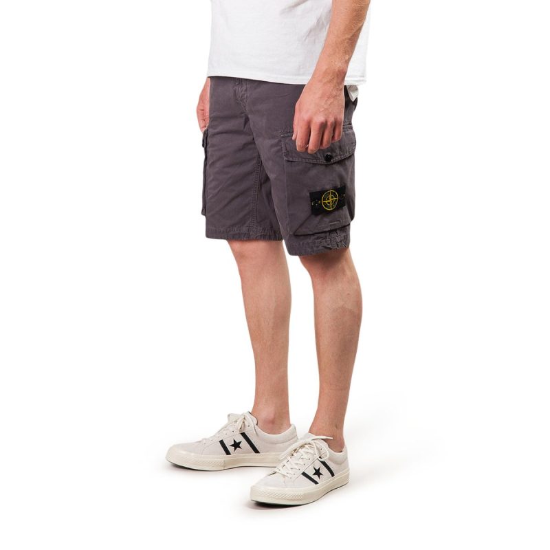 stone island bermuda shorts blaugrau 707722