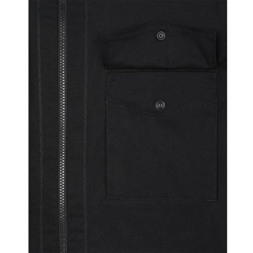 stone island canvas overshirt schwarz 160211