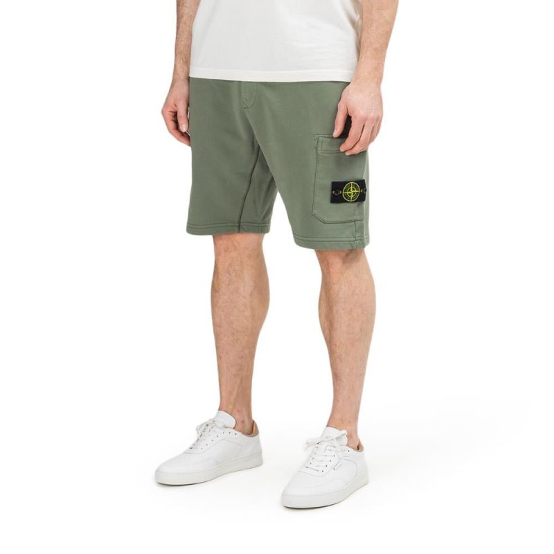 stone island cargo bermudashorts olive 361263