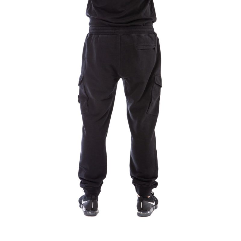 stone island cargo fleece pants schwarz 632814