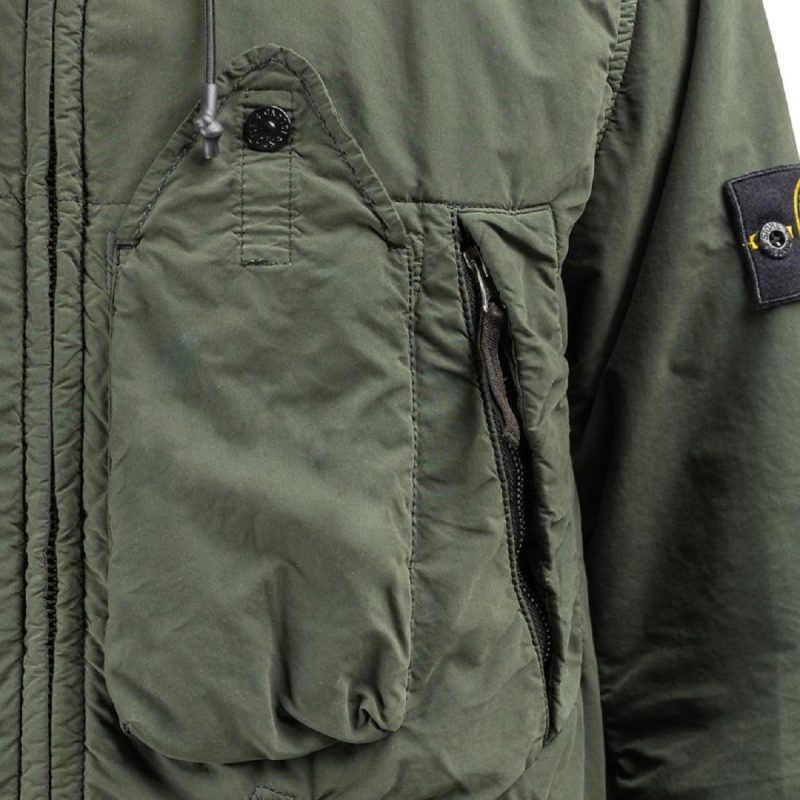 stone island david light tc micropile jacket olive 851977