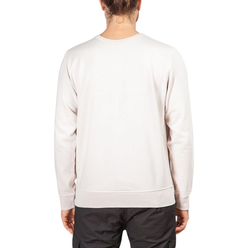 stone island double front crewneck beige 225397