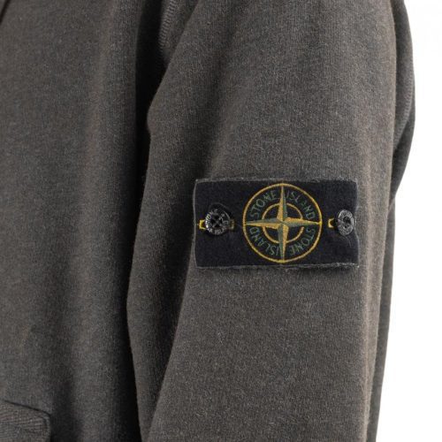 stone island dust colour treatment hoodie anthrazit 678814