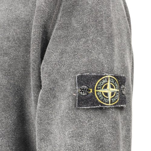 stone island dust colour treatment pullover dunkelgrau 287798